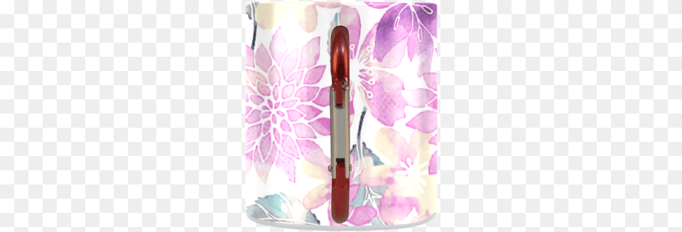 Pastel Watercolor Flower Pattern Classic Insulated Electronics, Cosmetics, Lipstick, Pen Free Transparent Png
