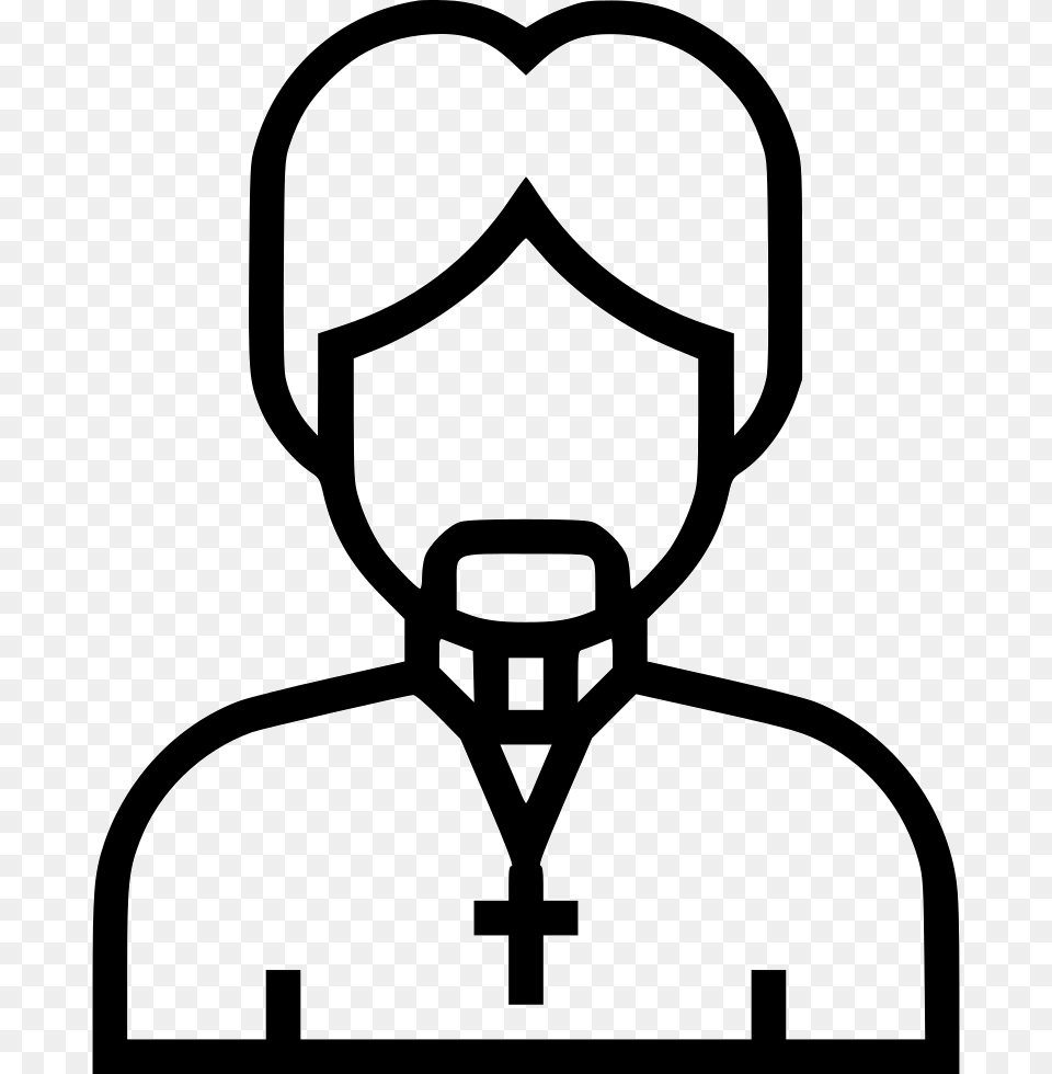 Pastor Icon Download, Stencil, Device, Grass, Lawn Free Transparent Png