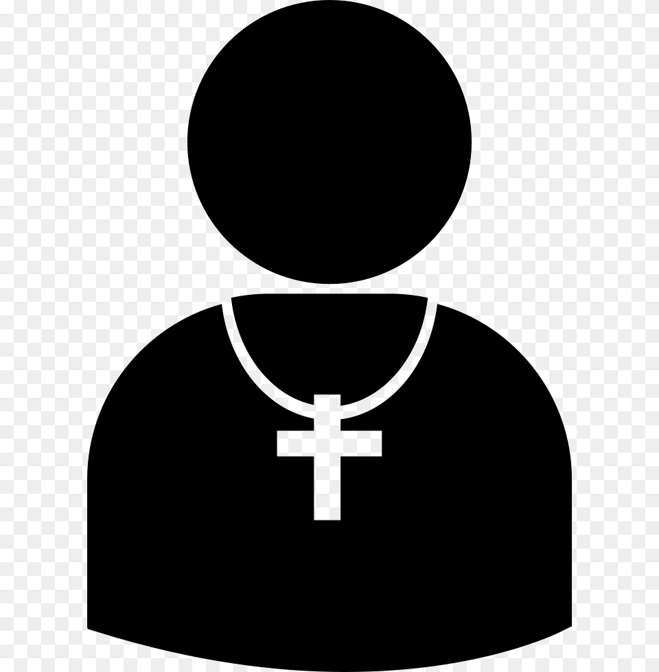 Pastors Icon, Stencil, Cross, Symbol, Person Png Image