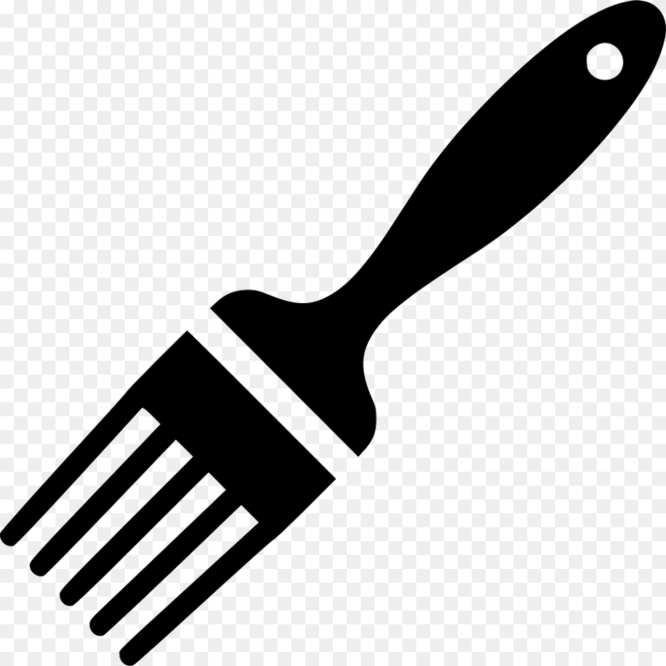 Pastry Brush Clipart Black And White, Cutlery, Fork, Blade, Dagger Free Png Download