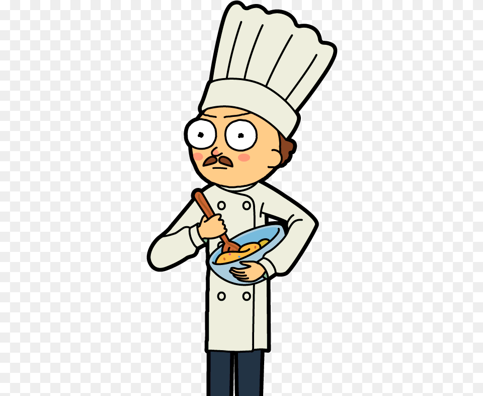 Pastry Chef Morty Rick And Rick And Morty Cooking, Baby, Person, Face, Head Free Png