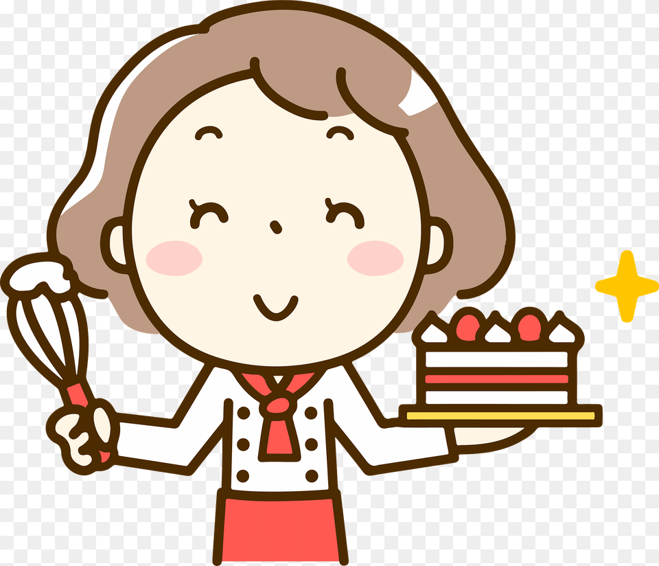 Pastry Chef Woman Clipart, People, Person, Face, Head Free Png Download