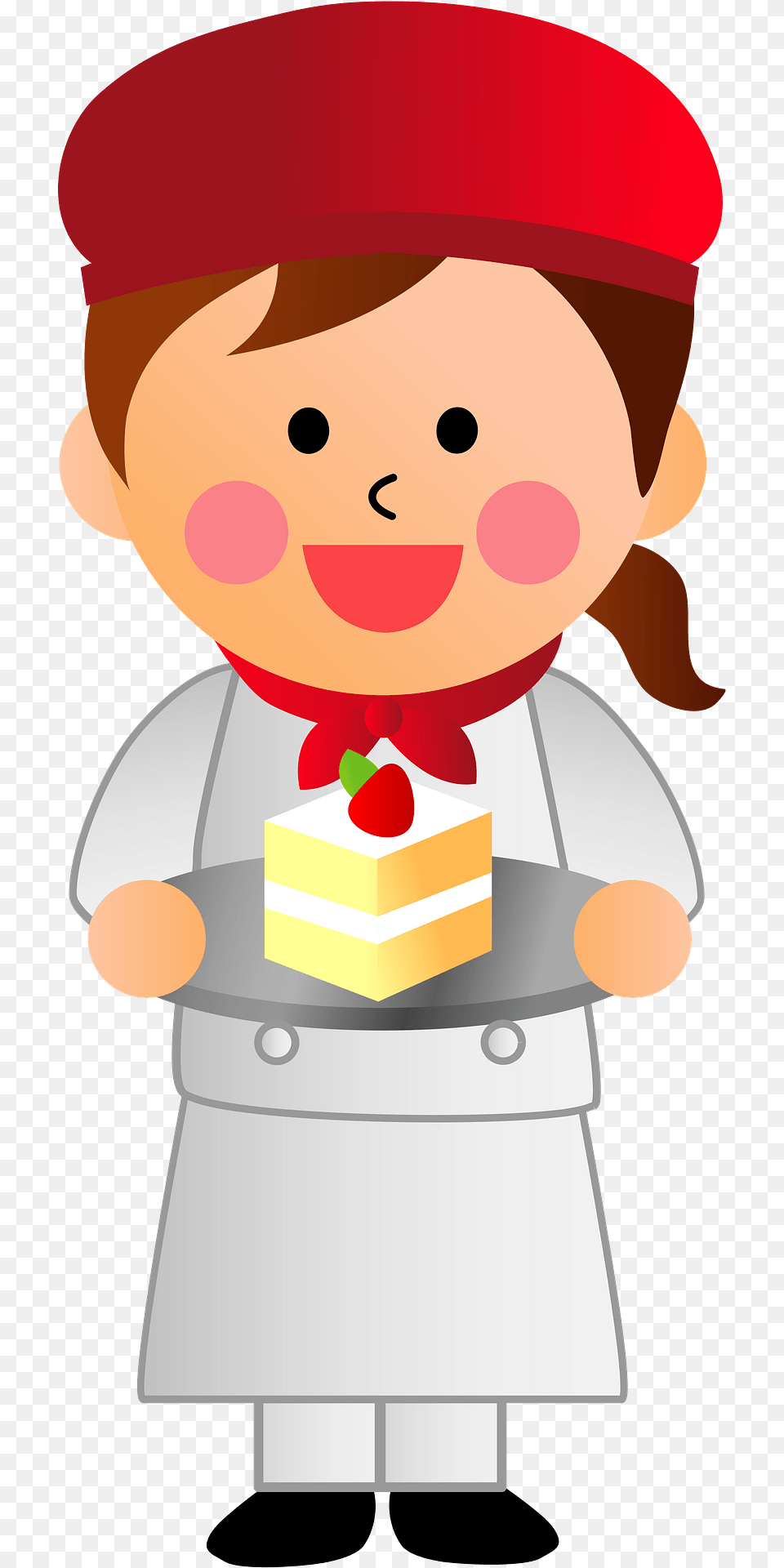 Pastry Chef Woman Clipart, Person, People, Winter, Snowman Free Transparent Png