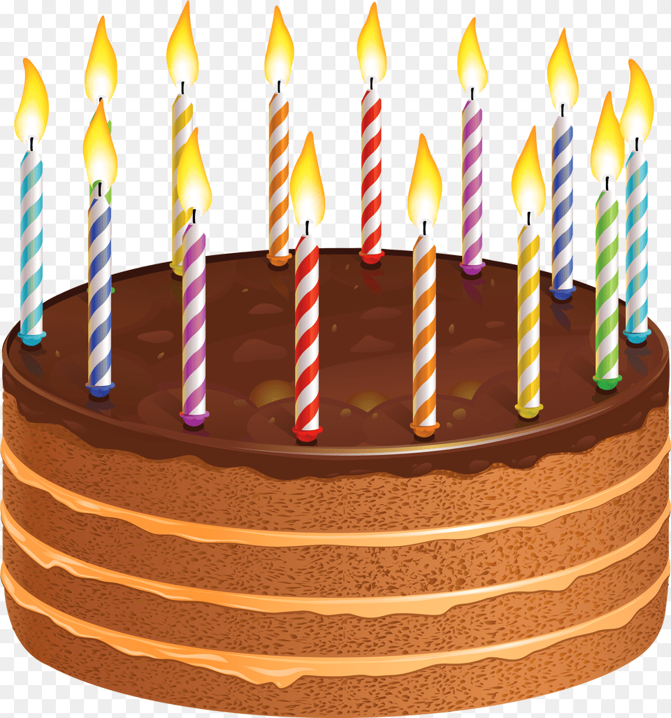 Pastry Clipart Candle Birthday Cake And Candles, Birthday Cake, Cream, Dessert, Food Free Png Download