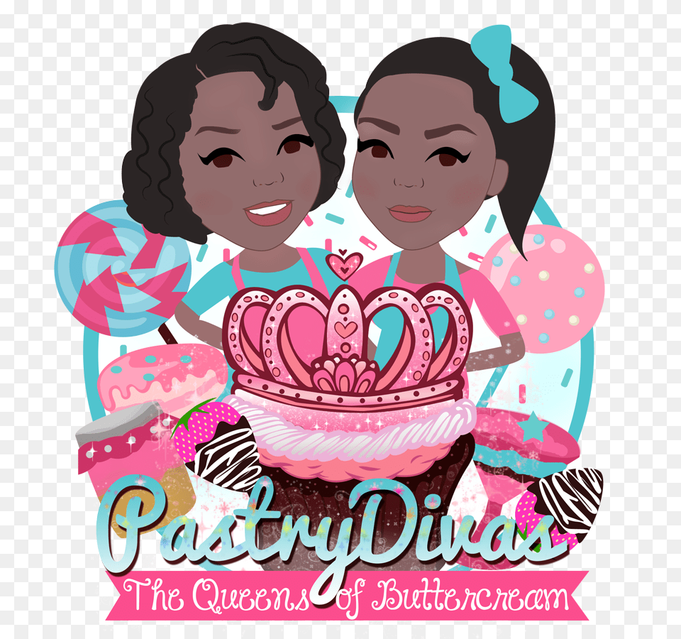 Pastry Divas Funnel Cake And Ice Cream Bar, Advertisement, People, Person, Poster Free Png Download