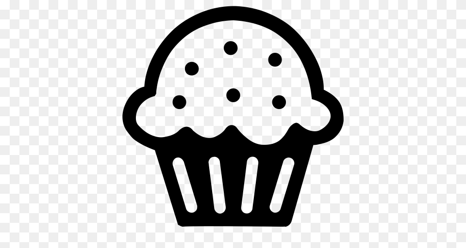 Pastry Shop Food Utensil Icon With And Vector Format, Gray Free Png Download