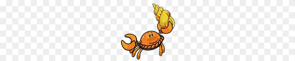 Pasty Holding A Shell, Food, Seafood, Animal, Crab Free Png Download