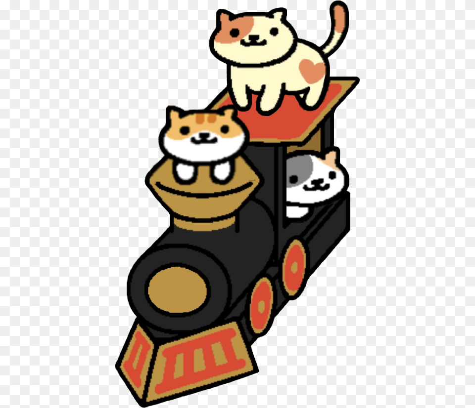 Pasty Peaches And Pumpkin On The Cardboard Choo Choo Neko Atsume Transparent, Face, Head, Person, Baby Free Png