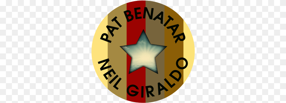 Pat Benatar 80s Icon Rock Star Pat Benatar And Neil Giraldo Logo, Symbol, Star Symbol, Badge Free Png