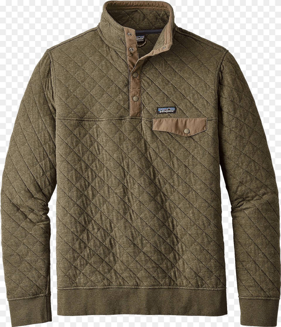 Patagonia Cotton Quilt Snap T Pullover, Clothing, Coat, Jacket, Fleece Free Png