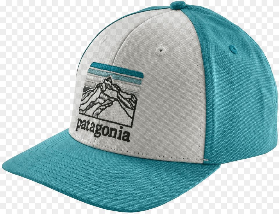 Patagonia Line Logo Hat White Baseball Cap, Baseball Cap, Clothing Png Image