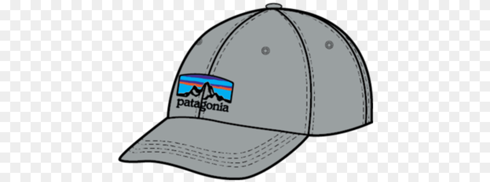 Patagonia Line Logo Ridge Cap Gear West Ski And Bike Baseball Cap, Baseball Cap, Clothing, Hat, Disk Png Image
