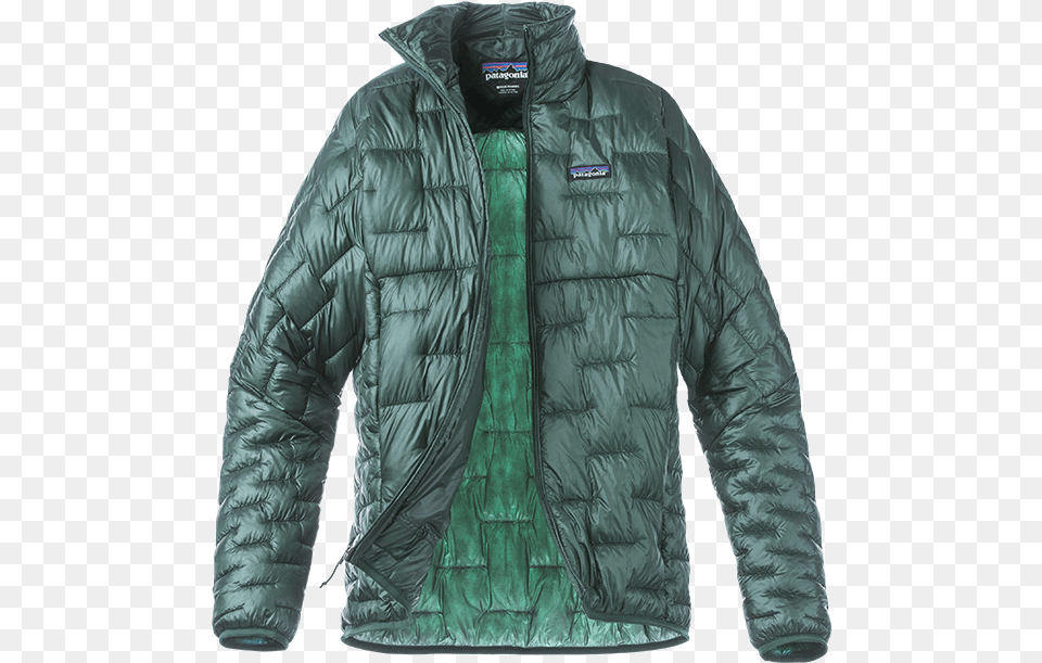Patagonia Micro Puff Jacket Green, Clothing, Coat Png Image