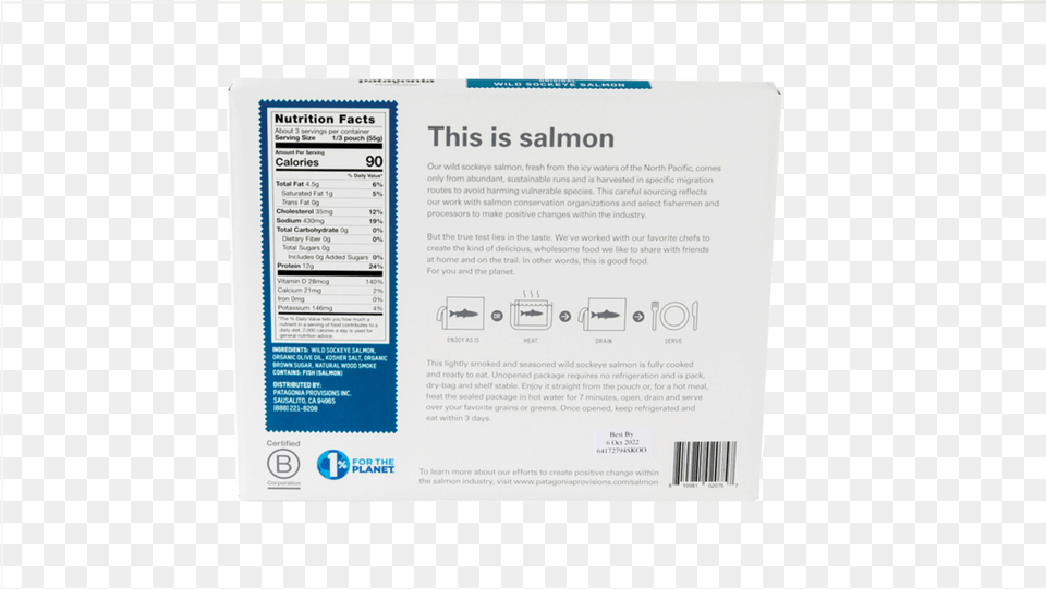 Patagonia Provisions Salmon Original 6oz Vertical, Page, Text, Advertisement, Poster Png