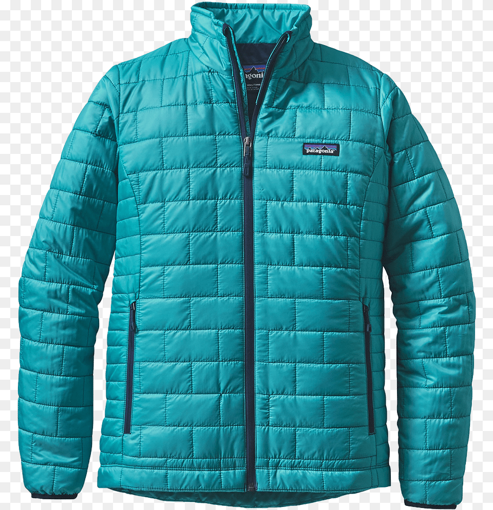 Patagonia Womens Nano Puff Jacket Teal Patagonia Nano Puff, Clothing, Coat Png Image