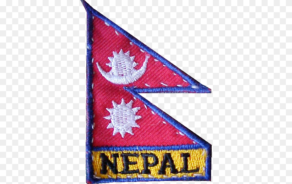 Patch For My Backpack Flag Of Nepal, Badge, Logo, Symbol, Blackboard Free Png Download