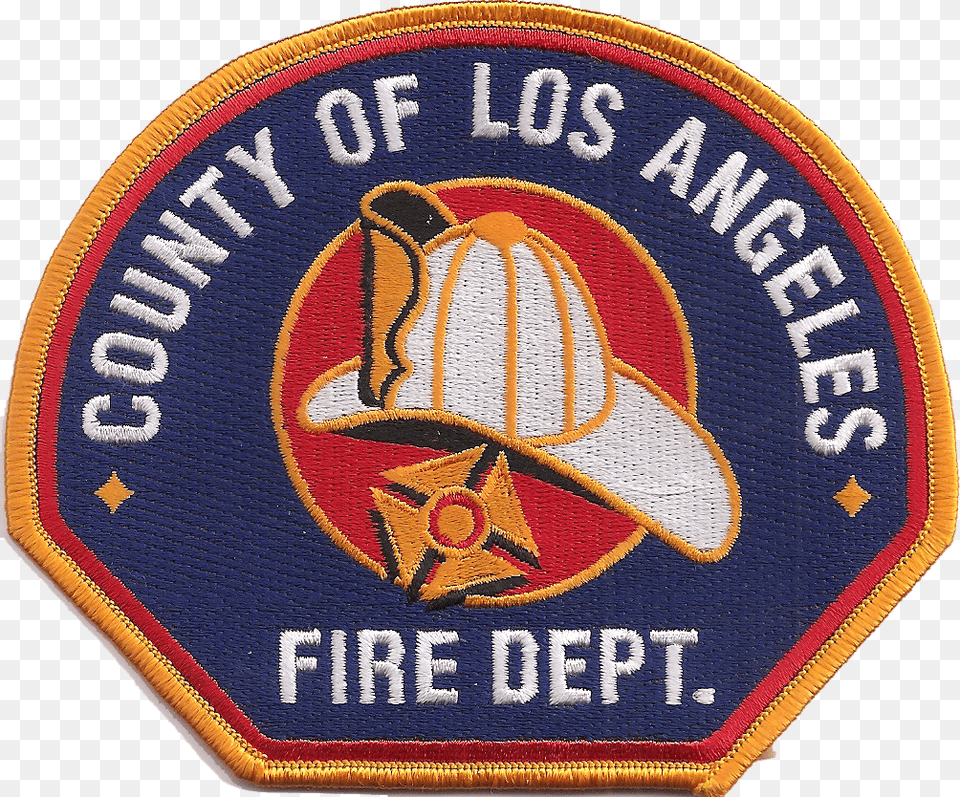Patch Of The Los Angeles County Fire Department Angeles County Fire Department, Badge, Logo, Symbol, Clothing Free Png