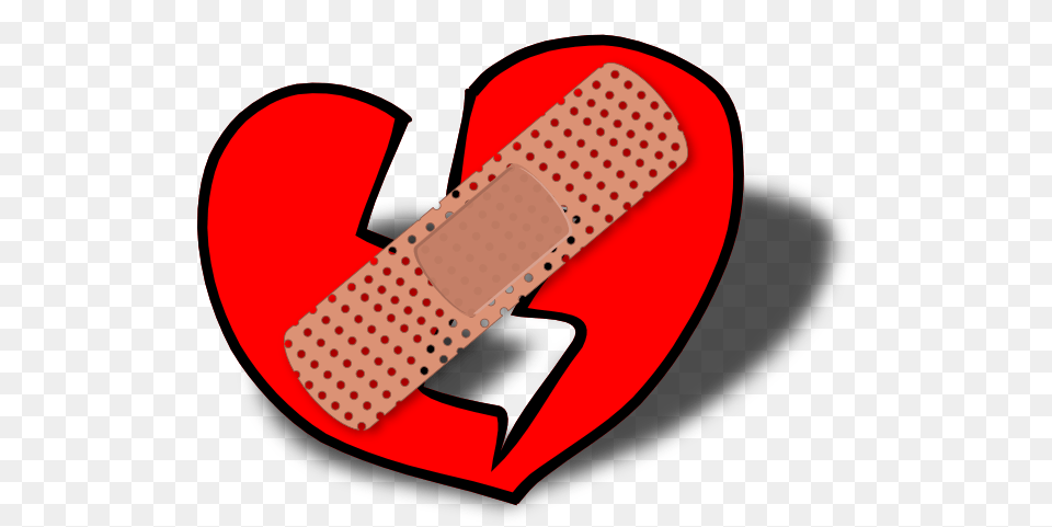 Patched Broken Heart Large Size, Bandage, First Aid, Device, Grass Png Image