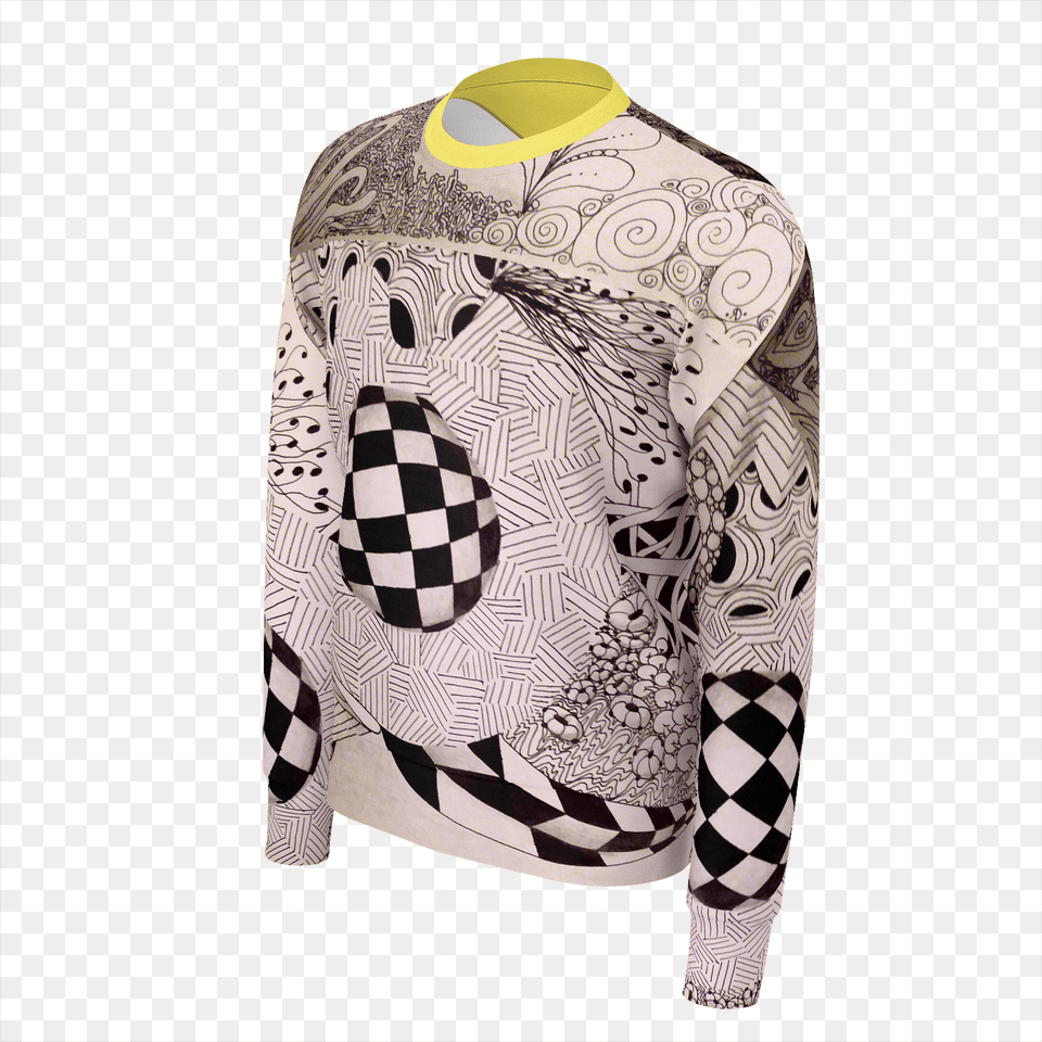 Patchwork, Long Sleeve, Clothing, Knitwear, Sweater Png