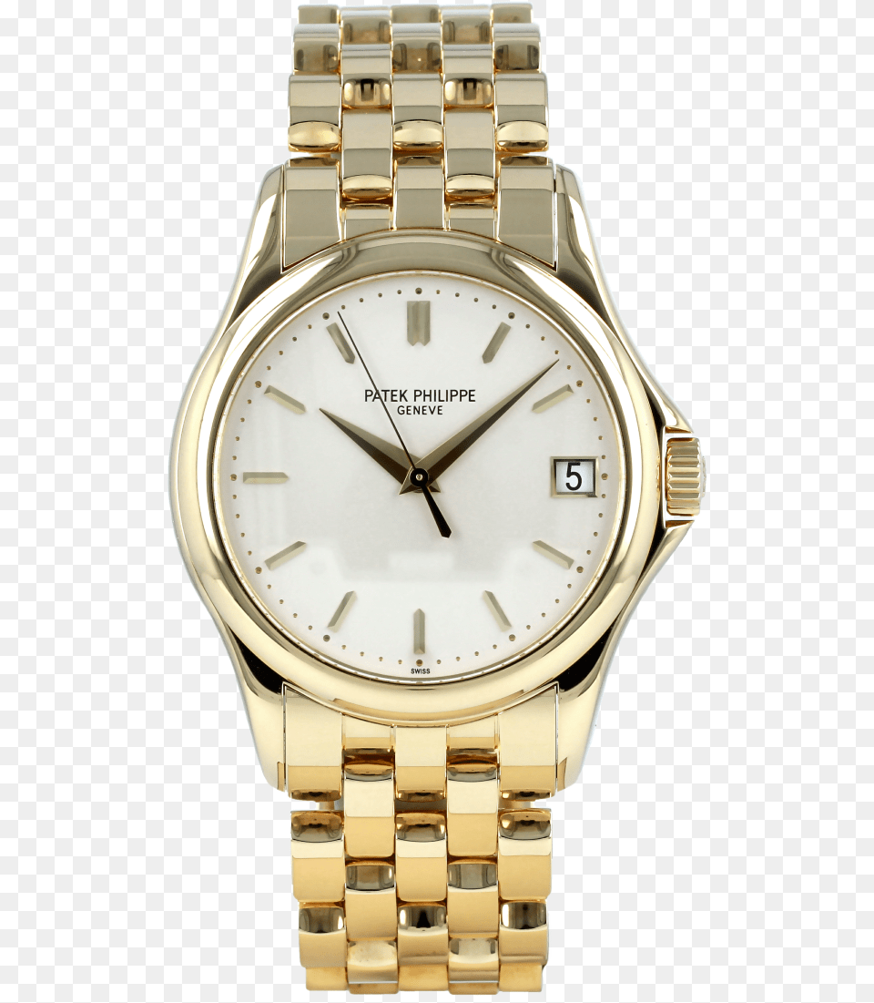 Patek Philippe Calatrava Yellow Gold Full Set Pebble Beach Golf Links, Arm, Body Part, Person, Wristwatch Free Png Download