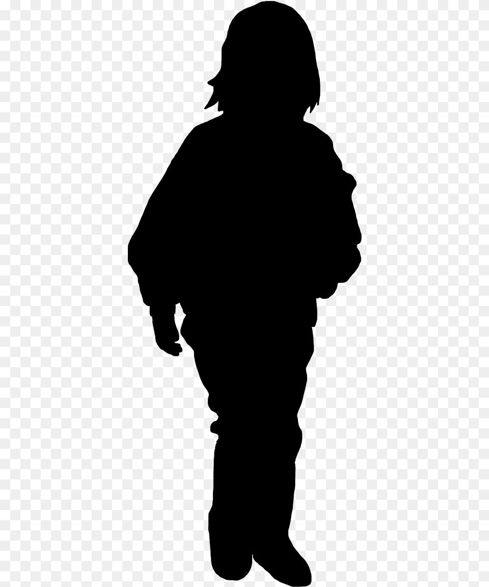 Path Clipart Curvy Woman Back Silhouette, Gray Png