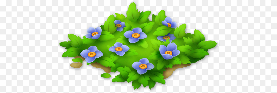 Path Clipart Dirt Path Blue Flower Path Hay Day, Plant, Anemone, Art, Pattern Free Png Download