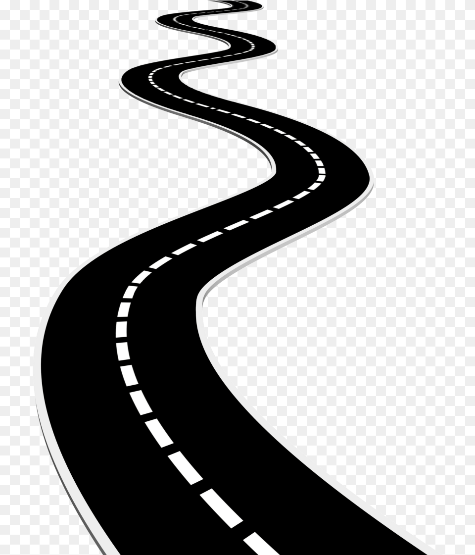 Path Clipart Zig Zag Transparent Background Road Clipart, Freeway, Highway, Tarmac Png Image