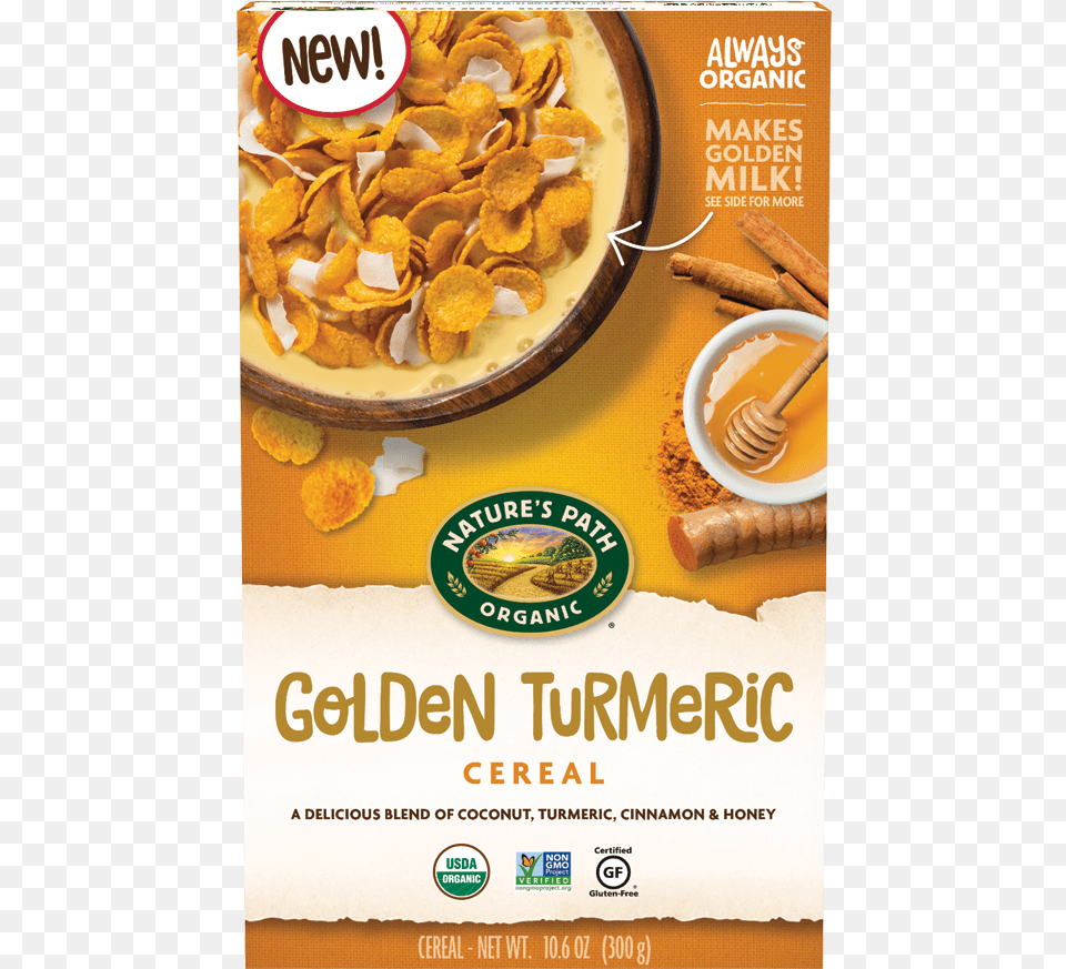 Path Golden Turmeric Cereal, Advertisement, Poster, Food, Snack Free Png