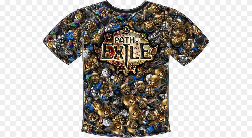 Path Of Exile And Shirt Path Of Exile, Clothing, T-shirt, Chandelier, Lamp Png