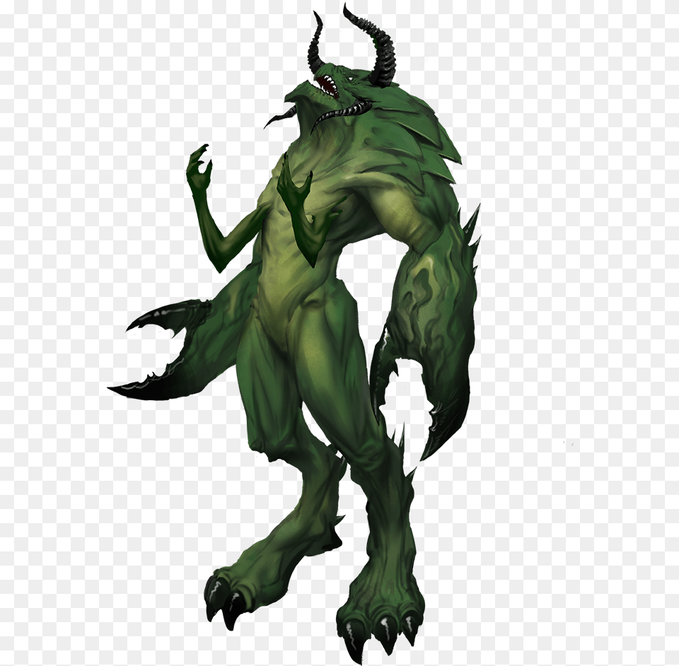 Pathfinder Demon Green, Adult, Male, Man, Person Free Transparent Png