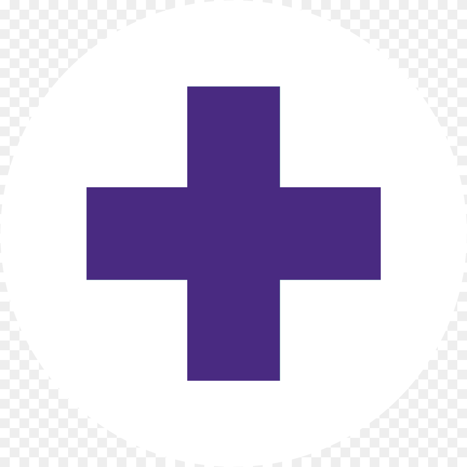 Pathway Health Icon Purple, Cross, Symbol, Disk, First Aid Free Transparent Png