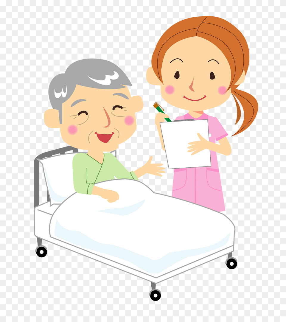 Patient And Nurse Clipart, Face, Head, Person, Baby Free Png Download