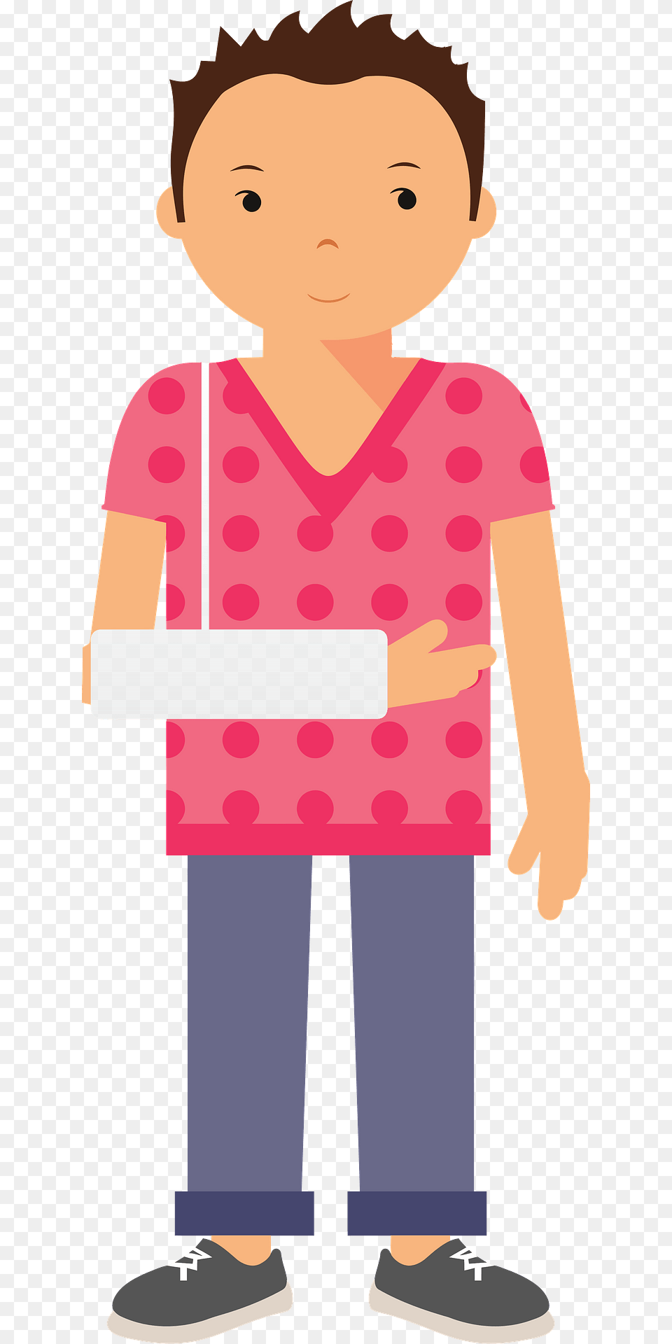 Patient With Broken Arm In A Sling Clipart, Boy, Child, Person, Male Free Png Download
