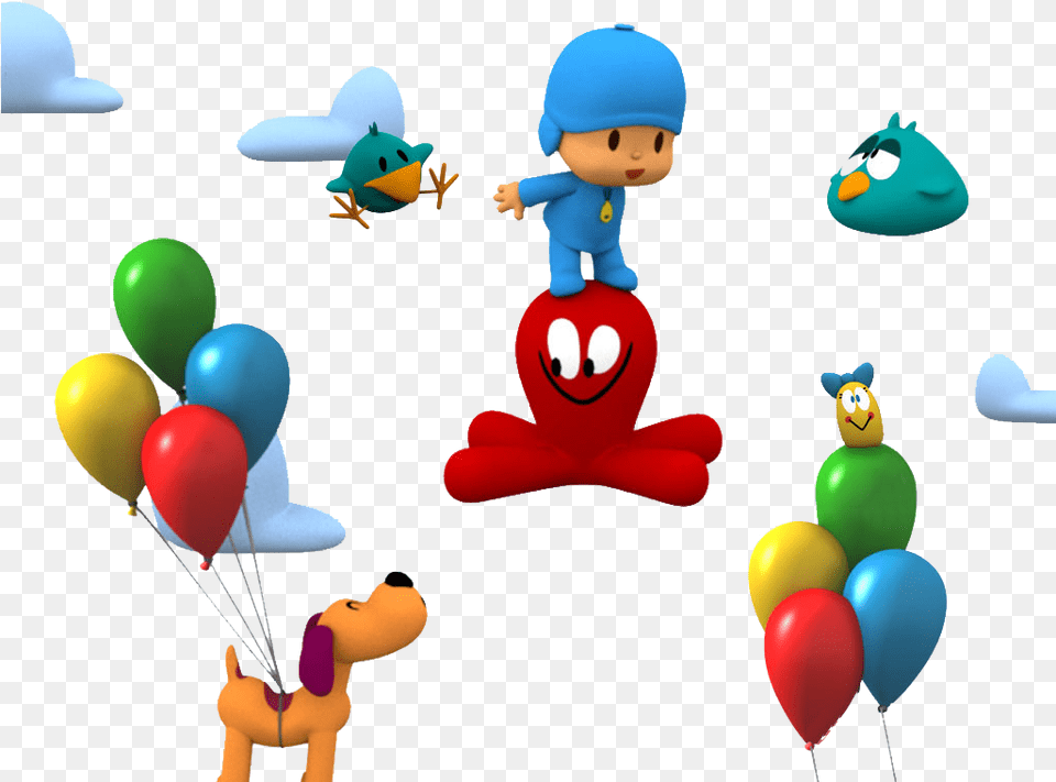 Pato Pocoyo Pocoyo, Balloon, Baby, Person, Face Png Image