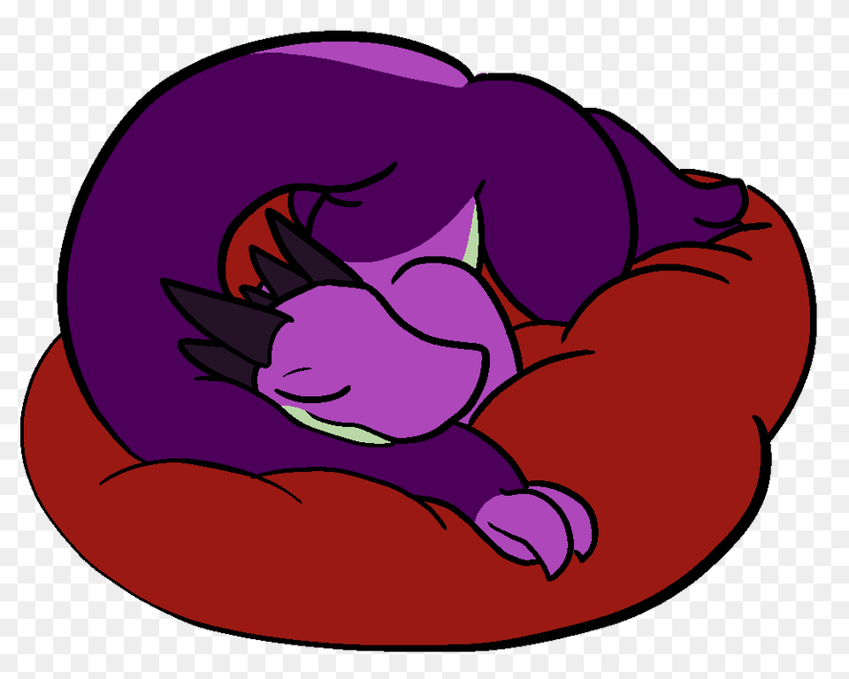 Patreon Comfy, Purple, Person, Sleeping Free Png