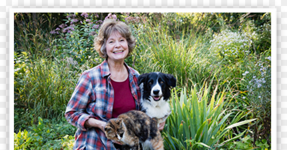 Patricia Mcconnell And Dog Companion Dog, Photography, Person, Plant, Herbs Free Transparent Png