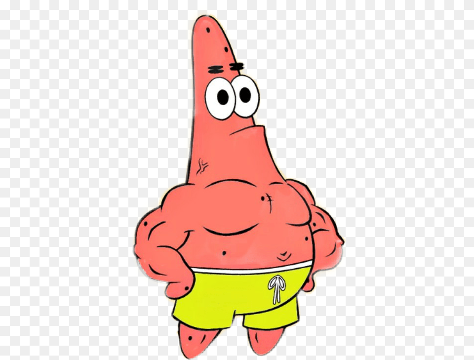 Patrick Abs Strong Spongebob Uwu Patrick L Toile De Mer, Plush, Sticker, Toy, Baby Png Image