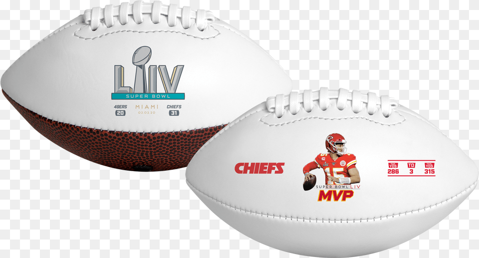Patrick Mahomes Super Bowl 54 Mvp Youth Size Football Kansas City Chiefs, Ball, Rugby, Rugby Ball, Sport Free Png Download