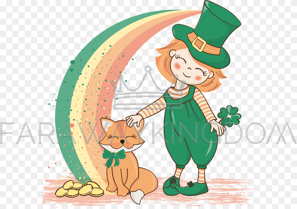 Patrick Rainbow Saint Patrick Day Vector Illustration Saint Patrick39s Day, Baby, Person, Cartoon Free Png Download