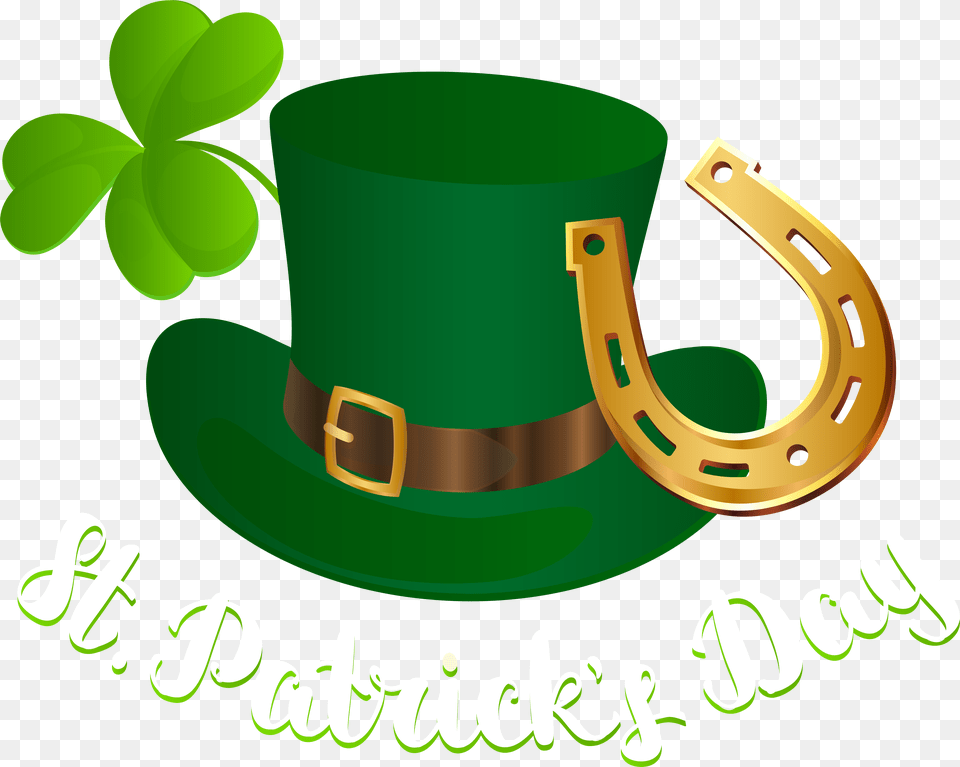 Patrick S Clip Art Image Gallery Yopriceville, Clothing, Hat, Horseshoe, Green Free Png