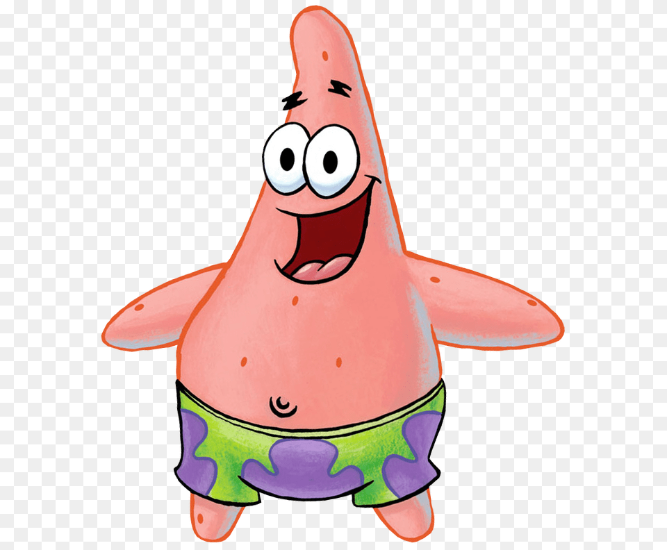 Patrick Star Happy, Animal, Bird, Penguin, Clothing Free Png