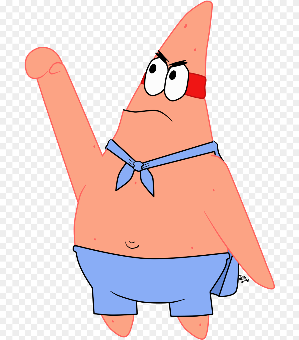 Patrick Star On Spongebob Patrick Star Clip Art, Animal, Fish, Sea Life, Shark Png Image