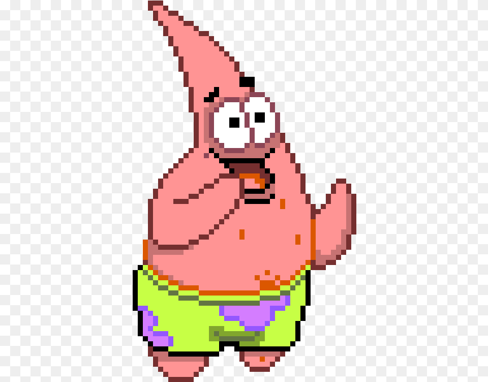 Patrick Star Patrick Pixel Art, Cream, Dessert, Food, Ice Cream Free Transparent Png