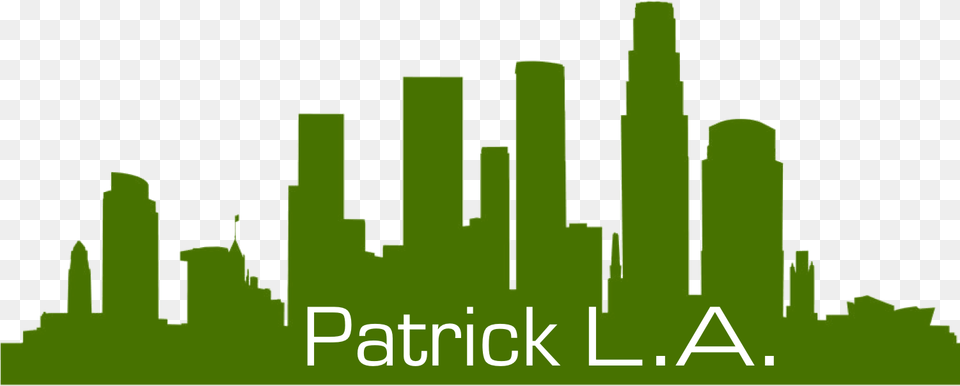 Patricklalogo Las Angeles Skyline Silhouette, Grass, Green, Plant, Architecture Png