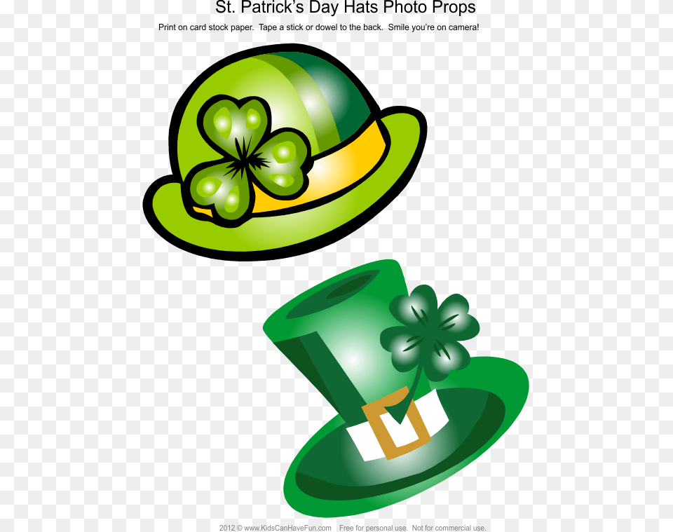 Patrickquots Day Leprechaun Hats Photo Booth Props Leprechaun Hat, Clothing, Green, Hardhat, Helmet Free Png
