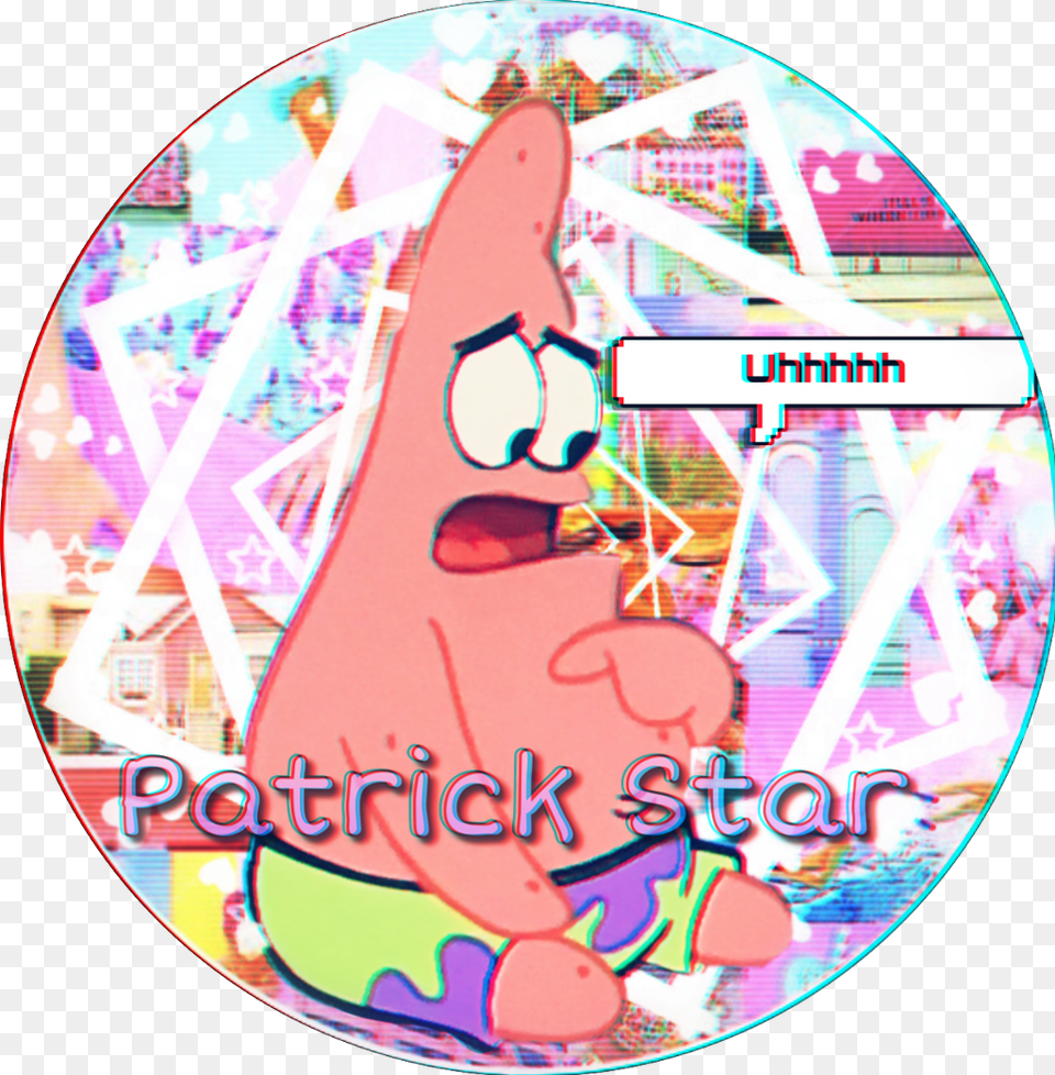 Patrickstar Spongebob Freetoedit Circle, Person Free Png Download