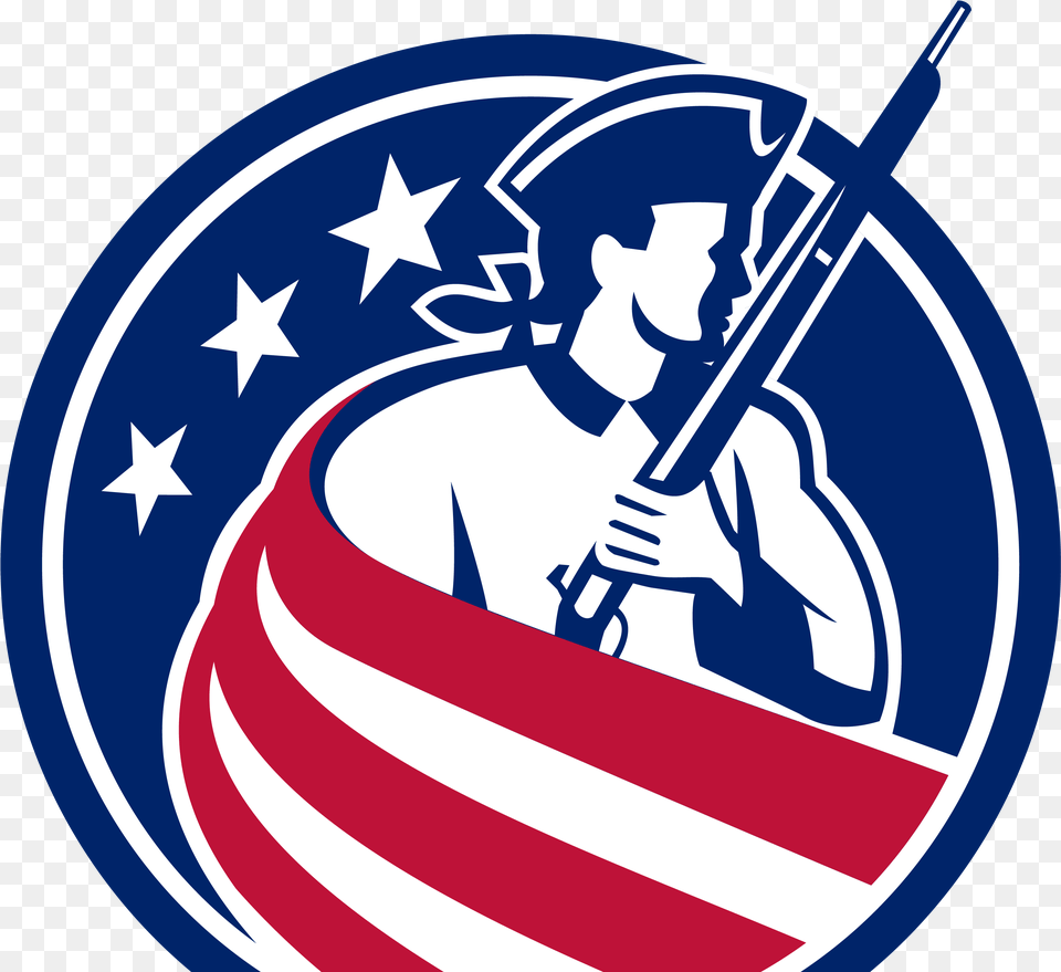 Patriot Stars Stripes Flag Usa Circ Patriot Flag American, Firearm, Gun, Rifle, Weapon Free Png