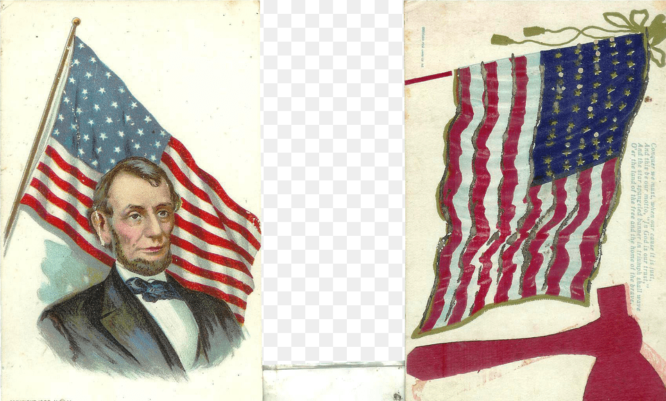 Patriotic Abraham Lincoln American Flag, American Flag, Adult, Male, Man Png Image