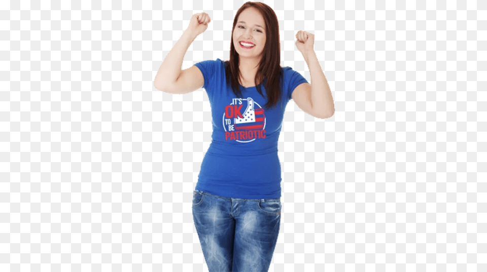 Patriotic Bumper Stickers Girl, Clothing, T-shirt, Pants, Head Png