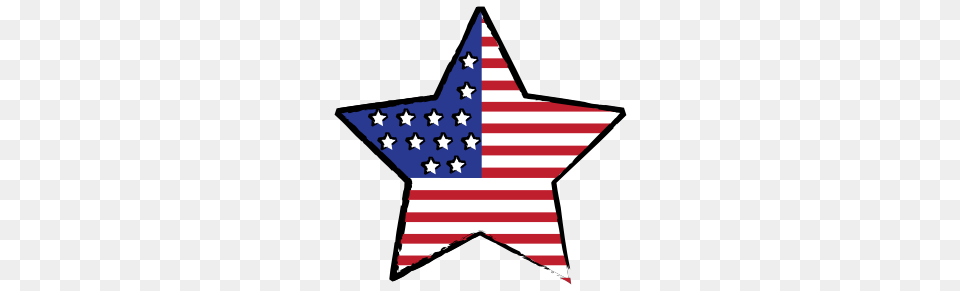 Patriotic Flag Clipart Cool, Star Symbol, Symbol, American Flag Png Image